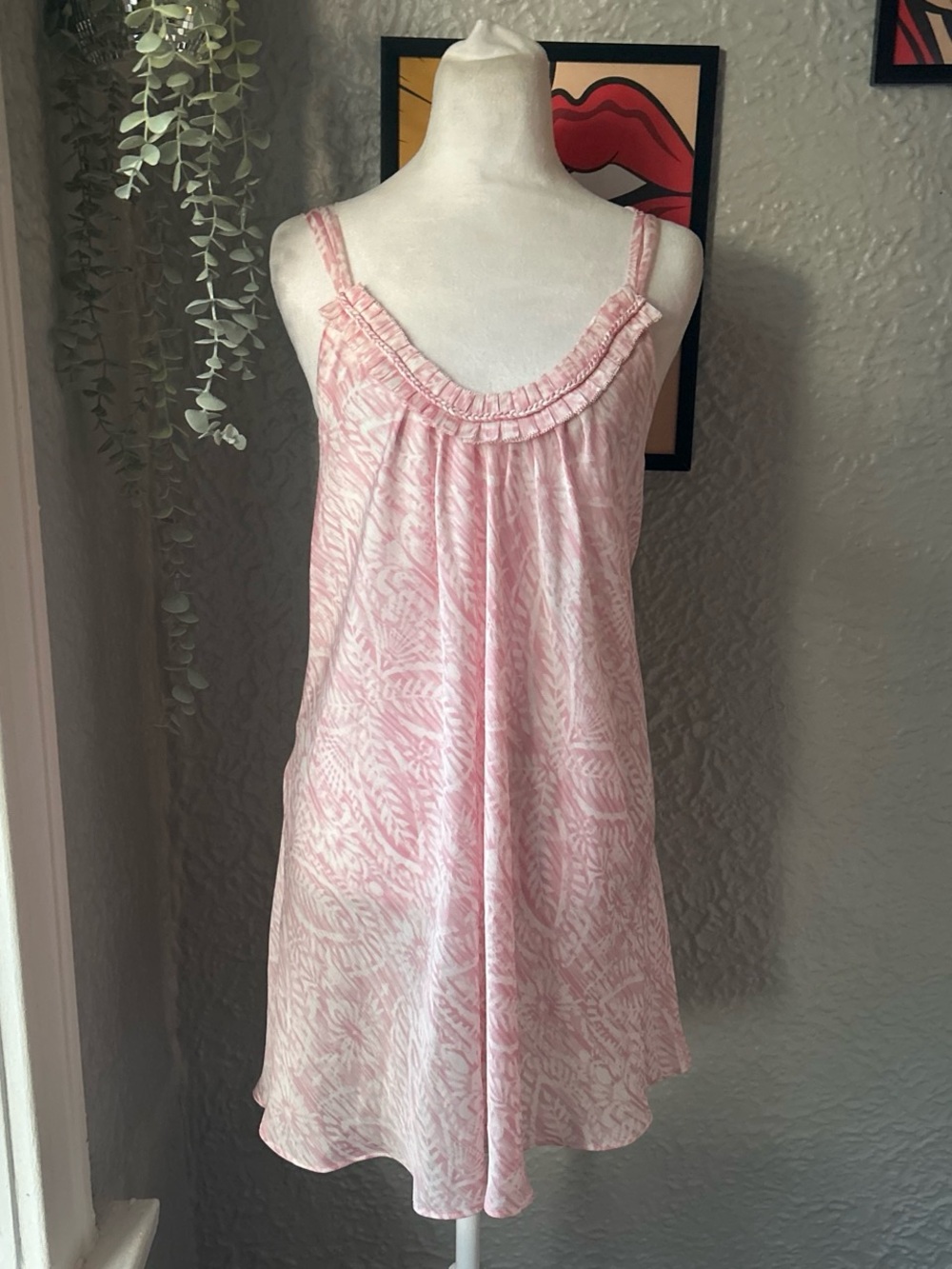 y2k Pink babydoll oscar de laRenta slip